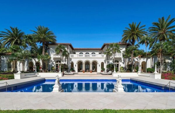 Exceptional Mediterranean Waterfront Mansion in Gables Estates