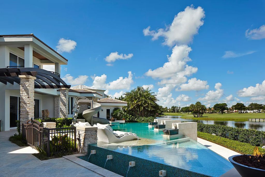 The Contemporary Home in Boca Raton is a magnificent custom built estate with finest materials defines the epitome of luxury now available for sale. This home located at 17727 Buckingham Ct, Boca Raton, Florida; offering 7 bedrooms and 11 bathrooms with over 9,400 square feet of living spaces.