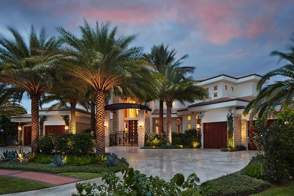 The Contemporary Home in Boca Raton is a magnificent custom built estate with finest materials defines the epitome of luxury now available for sale. This home located at 17727 Buckingham Ct, Boca Raton, Florida; offering 7 bedrooms and 11 bathrooms with over 9,400 square feet of living spaces.