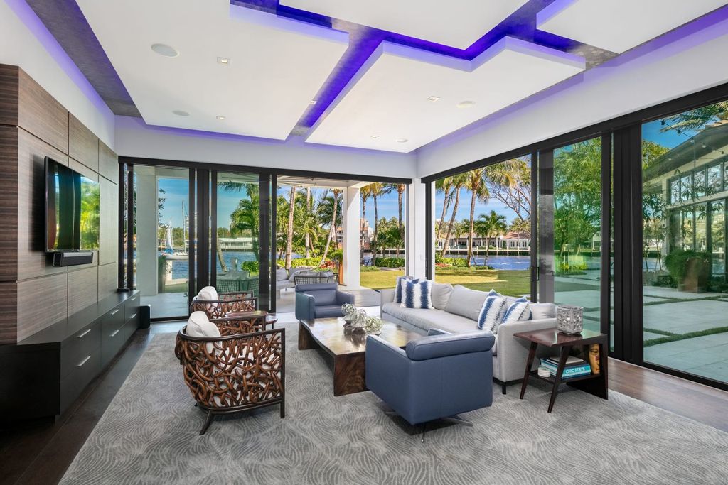 The Contemporary Mansion in Florida is a magnificent Balinese inspired point lot estate overlooking the Intracoastal now available for sale. This home located at 141 Bay Colony Dr, Fort Lauderdale, Florida; offering 6 bedrooms and 9 bathrooms with over 10,000 square feet of living spaces.