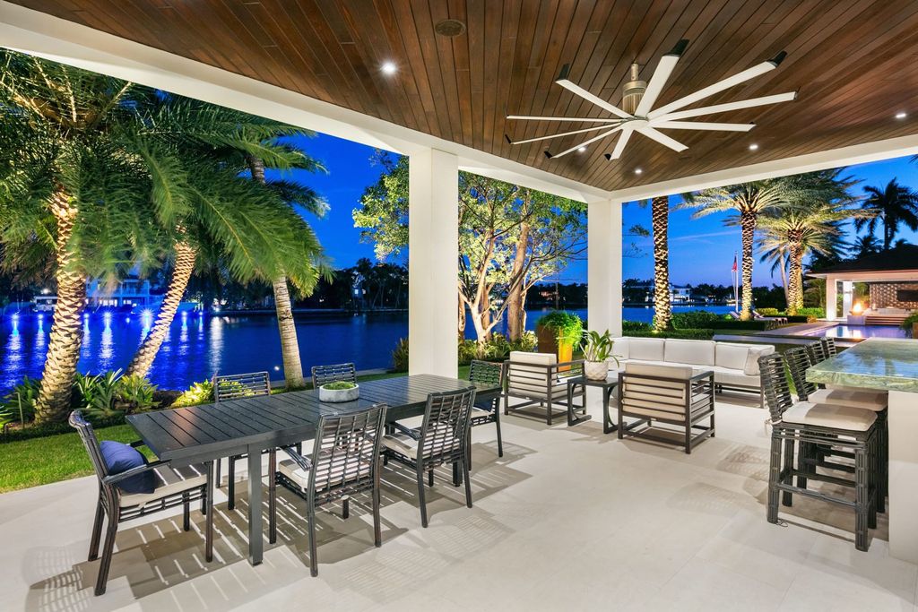 The Contemporary Mansion in Florida is a magnificent Balinese inspired point lot estate overlooking the Intracoastal now available for sale. This home located at 141 Bay Colony Dr, Fort Lauderdale, Florida; offering 6 bedrooms and 9 bathrooms with over 10,000 square feet of living spaces.