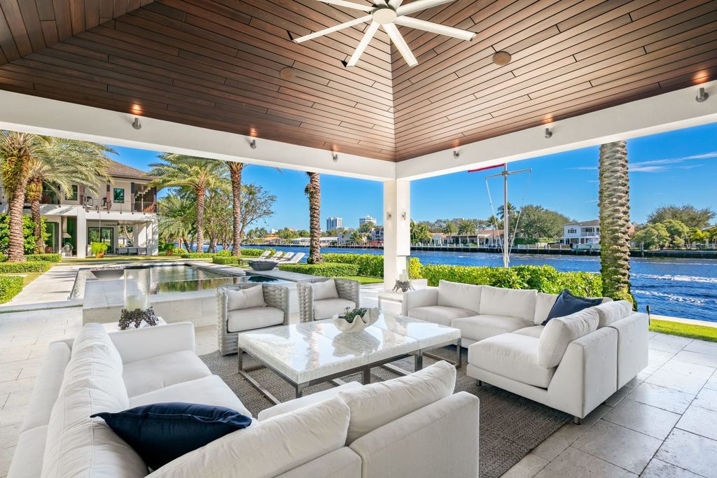 The Contemporary Mansion in Florida is a magnificent Balinese inspired point lot estate overlooking the Intracoastal now available for sale. This home located at 141 Bay Colony Dr, Fort Lauderdale, Florida; offering 6 bedrooms and 9 bathrooms with over 10,000 square feet of living spaces.