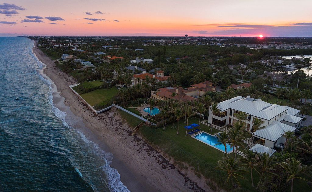 This Picturesque Ocean Views House in Florida built and designed by the award-winning team of Mark Timothy, Affiniti Architects, and Marc-Michaels Interior Design
