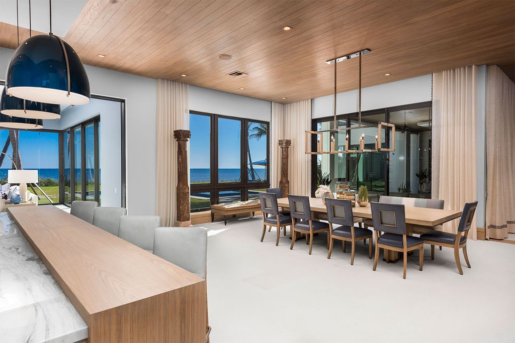 This Picturesque Ocean Views House in Florida built and designed by the award-winning team of Mark Timothy, Affiniti Architects, and Marc-Michaels Interior Design