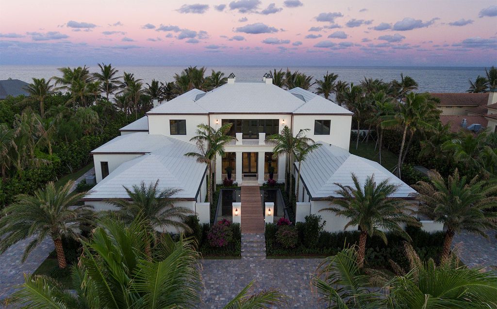 This Picturesque Ocean Views House in Florida built and designed by the award-winning team of Mark Timothy, Affiniti Architects, and Marc-Michaels Interior Design