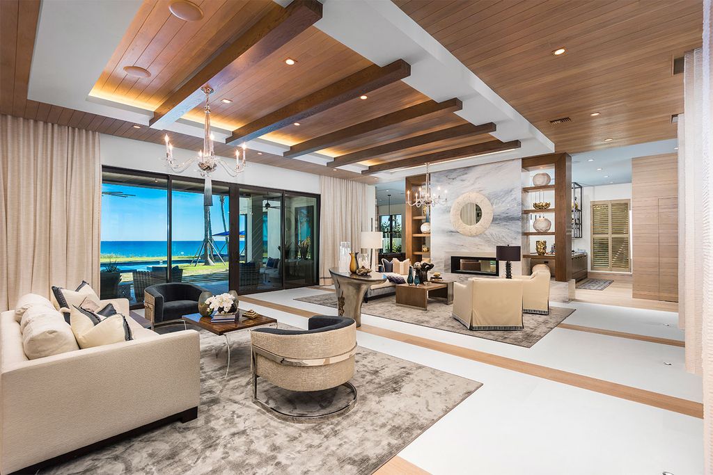 This Picturesque Ocean Views House in Florida built and designed by the award-winning team of Mark Timothy, Affiniti Architects, and Marc-Michaels Interior Design