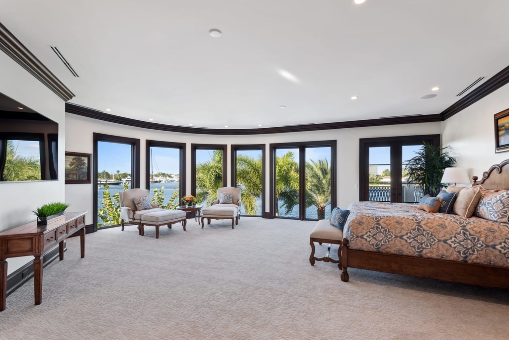 The Mediterranean Mansion in Fort Lauderdale is a stunning home features wide water River views, high end finishes, marble floors now available for sale. This home located at 632 2nd Key Dr, Fort Lauderdale, Florida; offering 8 bedrooms and 10 bathrooms with over 10,000 square feet of living spaces.