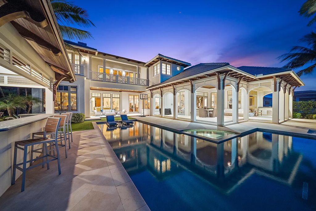 The North Palm Beach Home is a luxurious waterfront estate in one of the most desirable North Palm Beach neighborhoods now available for sale. This home located at 860 Lakeside Dr, North Palm Beach, Florida; offering 4 bedrooms and 7 bathrooms with over 6,500 square feet of living spaces.