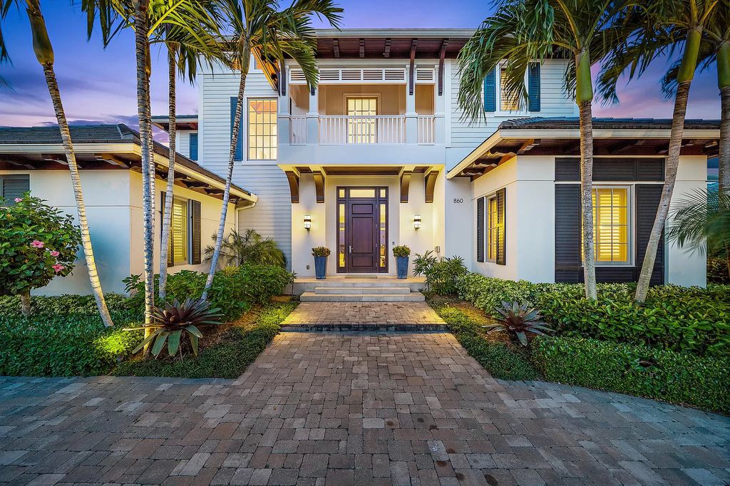 The North Palm Beach Home is a luxurious waterfront estate in one of the most desirable North Palm Beach neighborhoods now available for sale. This home located at 860 Lakeside Dr, North Palm Beach, Florida; offering 4 bedrooms and 7 bathrooms with over 6,500 square feet of living spaces.
