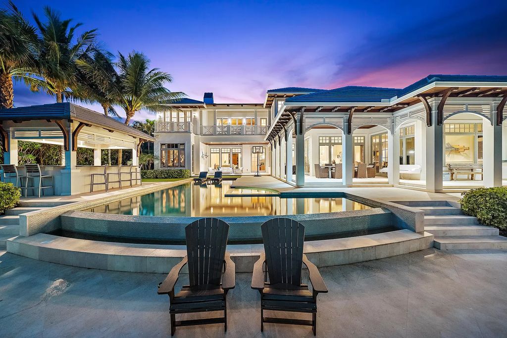 The North Palm Beach Home is a luxurious waterfront estate in one of the most desirable North Palm Beach neighborhoods now available for sale. This home located at 860 Lakeside Dr, North Palm Beach, Florida; offering 4 bedrooms and 7 bathrooms with over 6,500 square feet of living spaces.