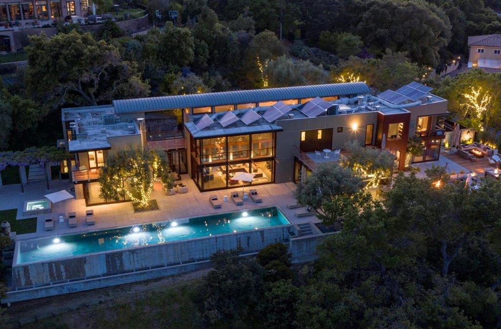 The Los Gatos Home is an exquisite modern estate has unobstructed 360 degree captivating views of the entire Silicon Valley now available for sale. This home located at 16350 Matilija Dr, Los Gatos, California; offering 4 bedrooms and 4 bathrooms with over 8,000 square feet of living spaces.