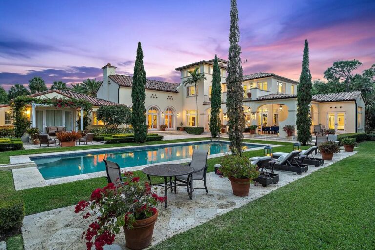 This $8,600,000 Florida Home offers a touch of Palm Beach in the Heart of Jupiter