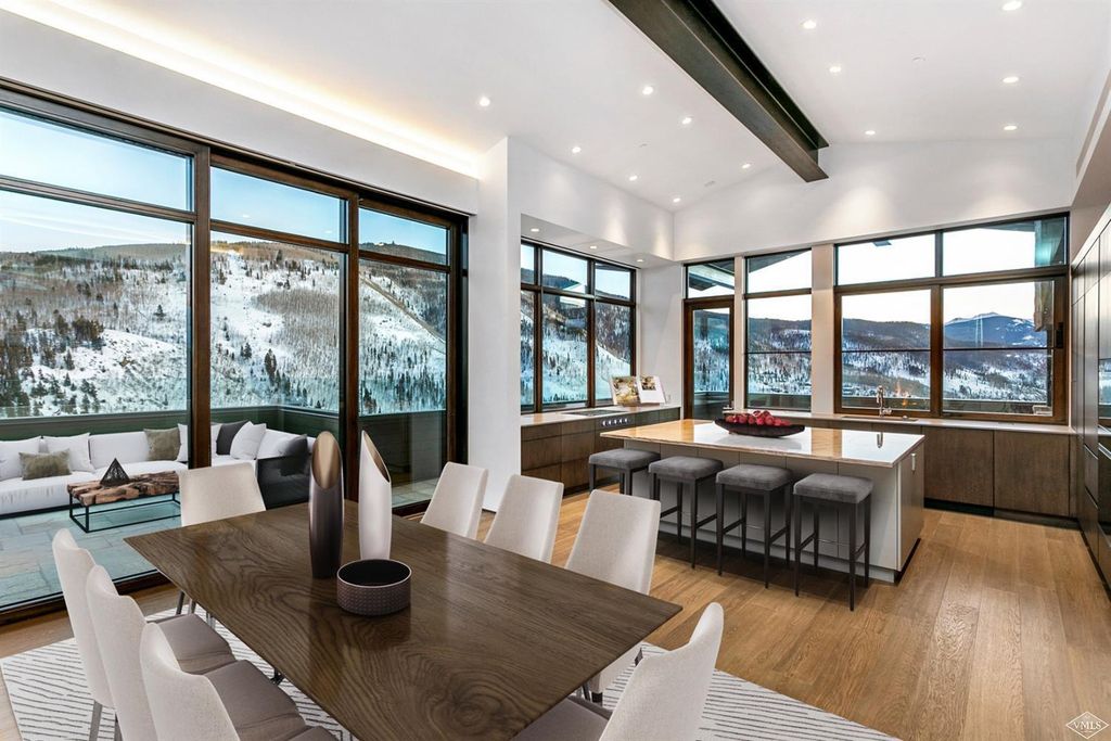 The Vail's Newest Mountain Luxury Home is a mountaintop residence with out of this world elevated views of the Gore Range now available for sale. This home located at 1450 Buffehr Creek Rd, Vail, Colorado; offering 5 bedrooms and 8 bathrooms with over 5,700 square feet of living spaces.