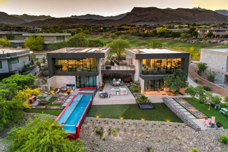 $7,000,000 Unique Architectural Home in Las Vegas with Breathtaking Unobstructed View