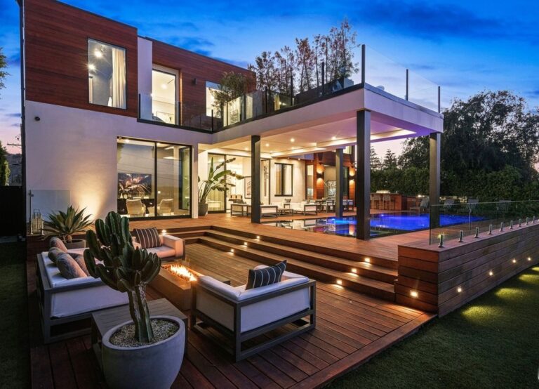 Architectural Home in Studio City features Panoramic Sunrise-to-sunset Views
