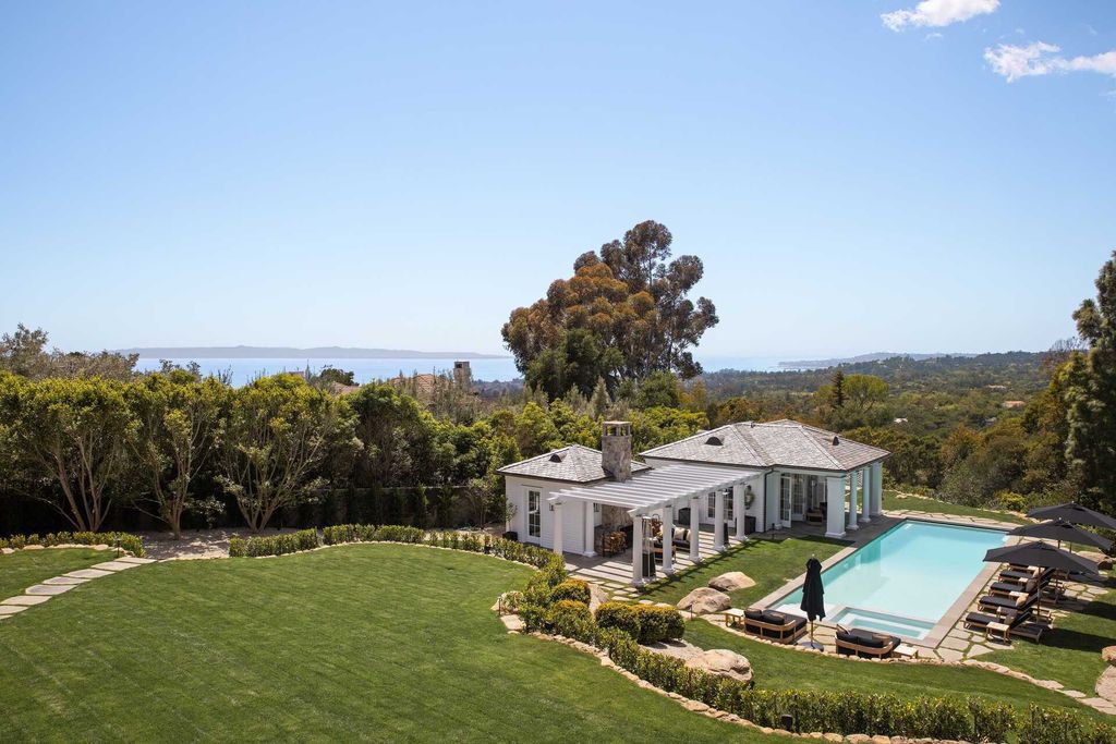 The California Mansion is a spectacular East Coast inspired estate completely renovated, reimagined, offering spectacular amenities now available for sale. This home located at 851 Buena Vista Dr, Santa Barbara, California; offering 7 bedrooms and 14 bathrooms with over 12,000 square feet of living spaces.