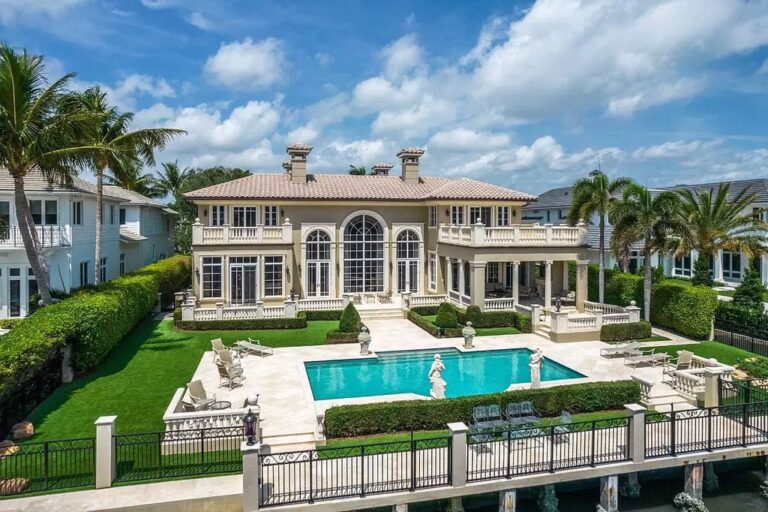 Majestic Venetian Inspired Estate in Boca Raton, Florida: Elegance on the Intracoastal