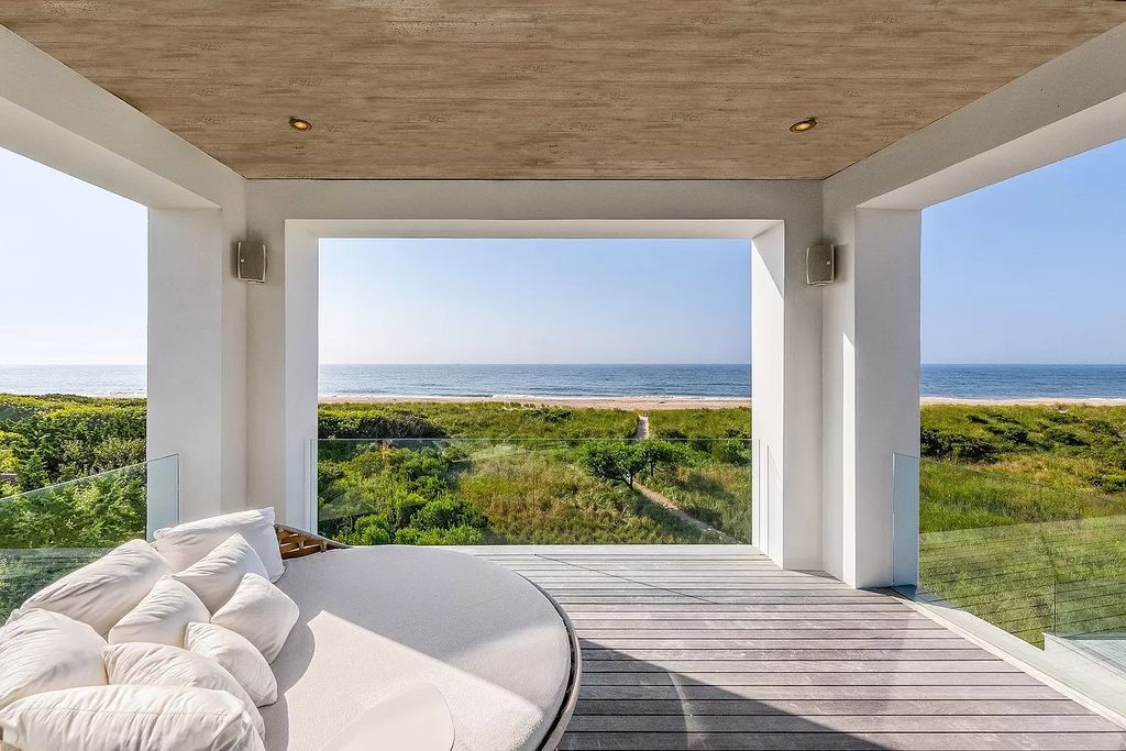 The Oceanfront Mansion in Bridgehampton located in one of the Hamptons most desirable neighborhoods, the home truly has it all now available for sale. This home located at 125 Mid Ocean Dr, Bridgehampton, New York; offering 8 bedrooms and 12 bathrooms with over 10,000 square feet of living spaces.