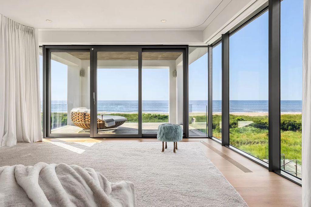 The Oceanfront Mansion in Bridgehampton located in one of the Hamptons most desirable neighborhoods, the home truly has it all now available for sale. This home located at 125 Mid Ocean Dr, Bridgehampton, New York; offering 8 bedrooms and 12 bathrooms with over 10,000 square feet of living spaces.
