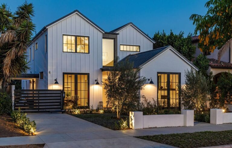 An Architectural Modern Farmhouse in Beverly Hills listed for $5,375,000