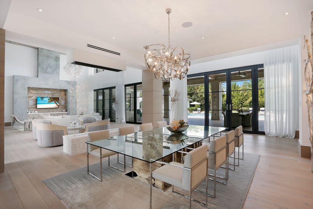 The Home in Naples is an ultra-luxury resort coupled with all the comforts with every detail was meticulously planned now available for sale. This home located at 705 Myrtle Rd, Naples, Florida; offering 6 bedrooms and 9 bathrooms with over 12,900 square feet of living spaces. 