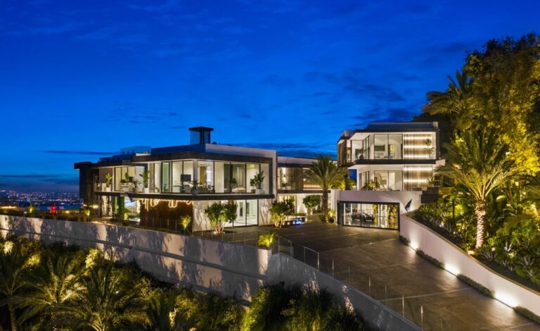Brand New Bel Air Mansion has arguably the Greatest Views of Los Angeles hit Market for $87,777,777