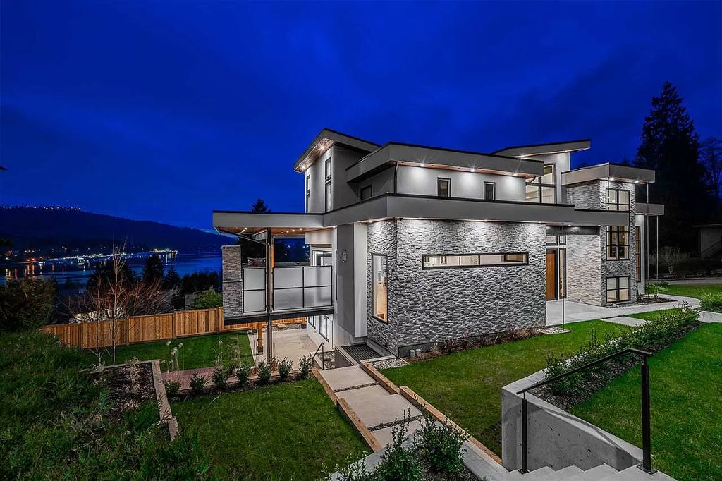 The Breathtaking Sunset House in Port Moody is an exquisite modern luxury home now available for sale. This home located at 168 Roe Dr, Pt Moody, BC V3H 3M8, Canada