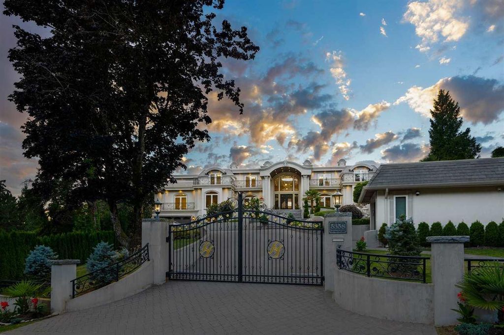 The European-Style Luxury Mansion in West Vancouver is an Italian Architectural Masterpiece now available for sale. This home located at 5358 Kensington Crescent, West Vancouver, BC, Canada