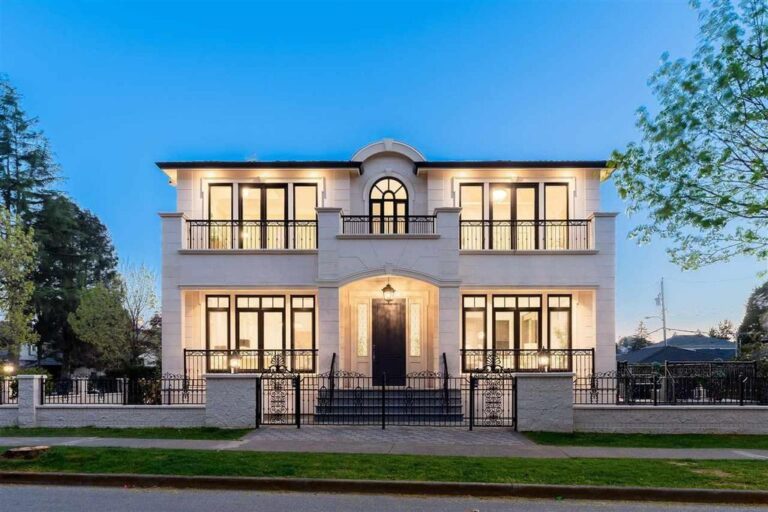 Grande Vancouver House Impressive with Beautiful Arch Windows Listed for C$6,390,000