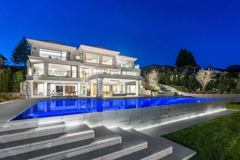 Grandeur Luxury Home in West Vancouver with Brilliant Design Sell for C$15,998,000