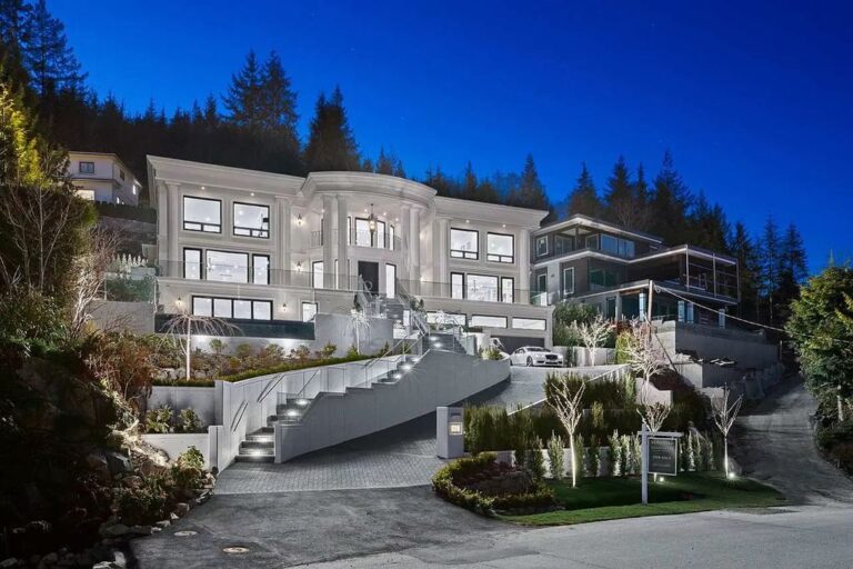 Green Built Home in West Vancouver Captures Panoramic Views of the Ocean, City, Bridge Selling for C$9,888,000