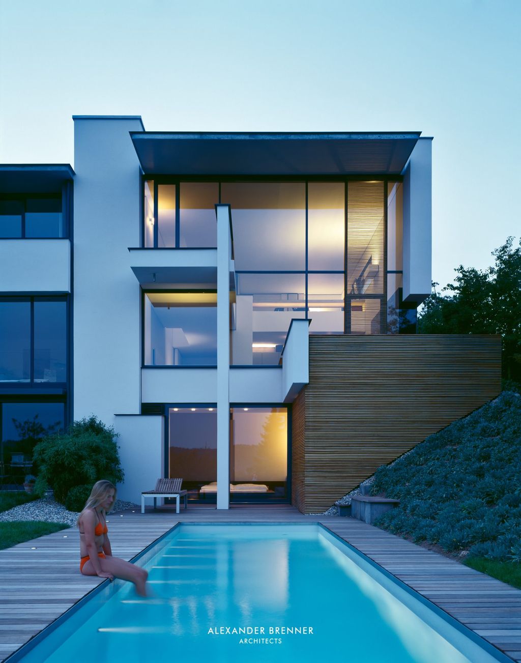 Miki 1 Villa, Beautiful Modern Duplex Villa by Alexander Brenner Architects