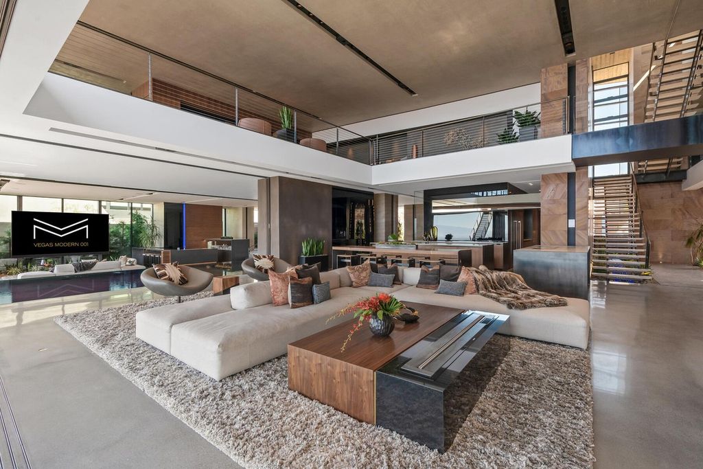 The Iconic Home in Henderson is is a multisensory experience designed to amplify the modern luxury at an unprecedented level now available for sale. This home located at 685 Dragon Peak Dr, Henderson, Nevada