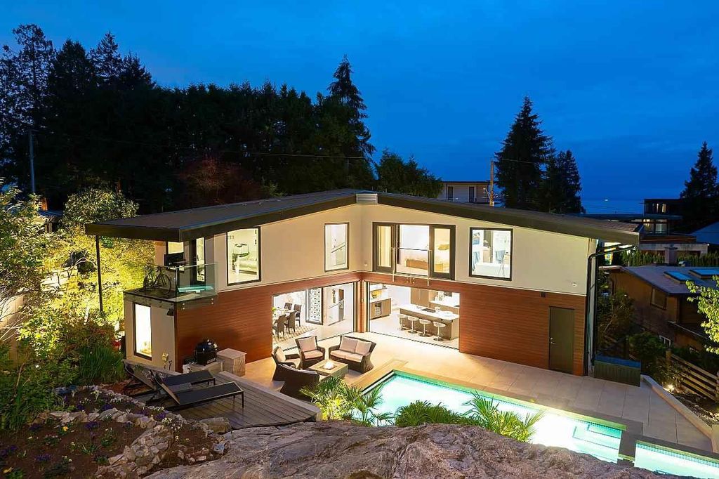 The Sophisticated yet Natural West Vancouver Home is a very special stunning home now available for sale. This home located at 4121 Rose Cres, West Vancouver, BC V7V 2N6, Canada