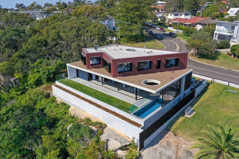 Striking home by Ian Bennett Design Studio in New South Wales for sale at $8,800,000