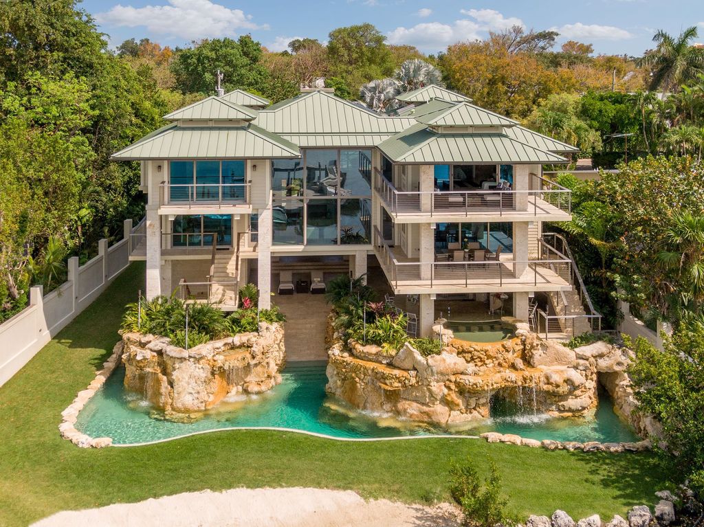 The Bayfront Home in Florida is a stunning estate with unparalleled architecture, craftsmanship and breathtaking views now available for sale. This home located at 158 Key Heights Dr, Tavernier, Florida