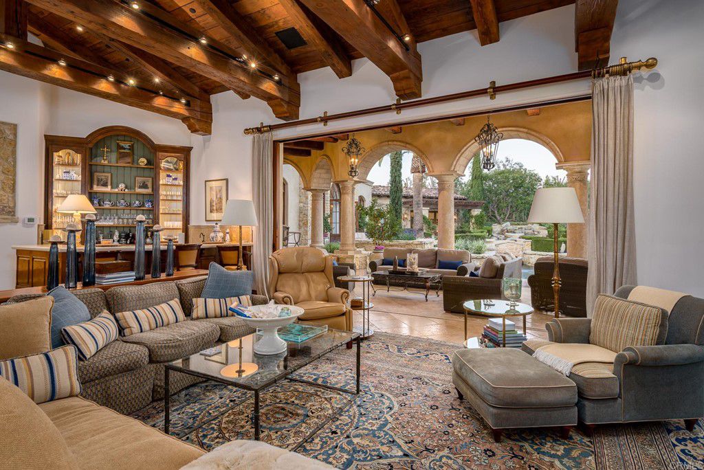 The House in Rancho Santa Fe is a luxurious estates offers seamless Indoor/Outdoor living from every vantage point now available for sale. This home located at 17285 Avenida De Acacias, Rancho Santa Fe, California