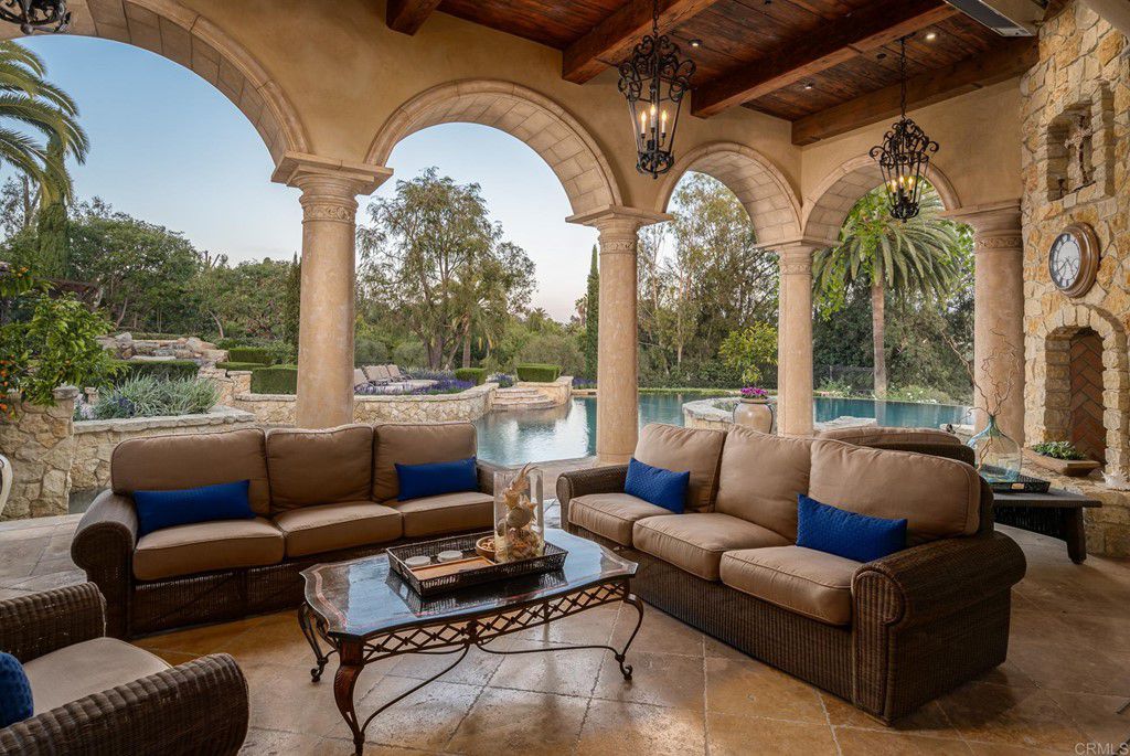 The House in Rancho Santa Fe is a luxurious estates offers seamless Indoor/Outdoor living from every vantage point now available for sale. This home located at 17285 Avenida De Acacias, Rancho Santa Fe, California