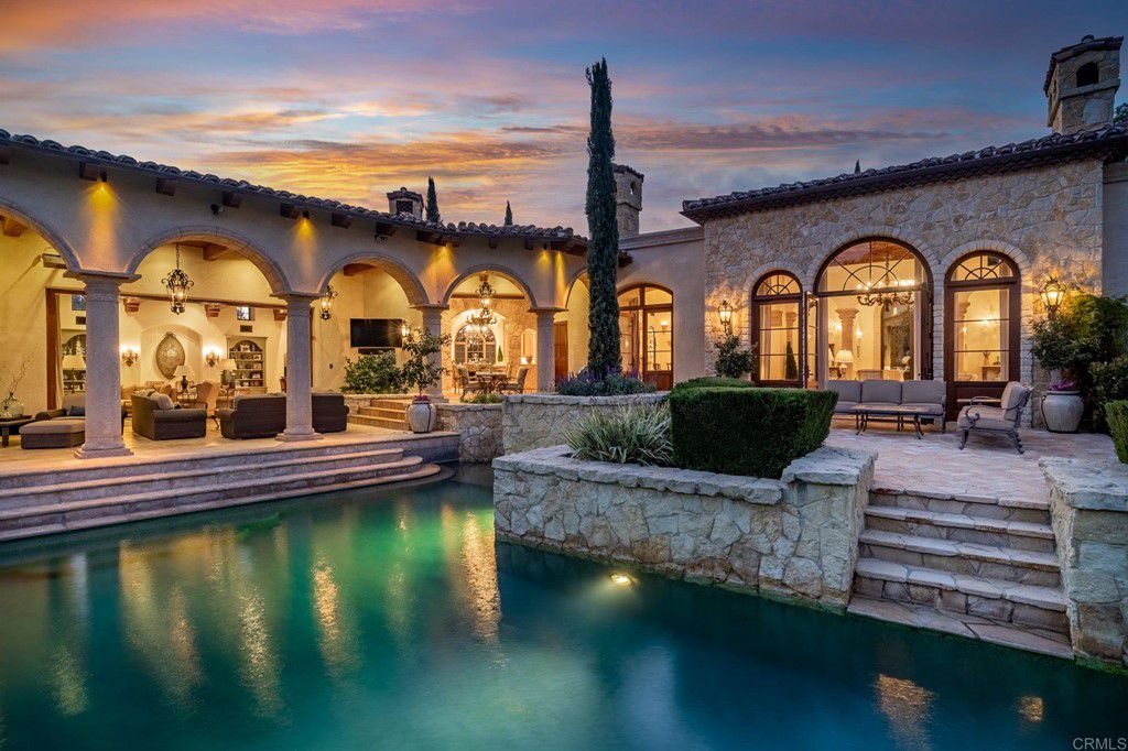 The House in Rancho Santa Fe is a luxurious estates offers seamless Indoor/Outdoor living from every vantage point now available for sale. This home located at 17285 Avenida De Acacias, Rancho Santa Fe, California