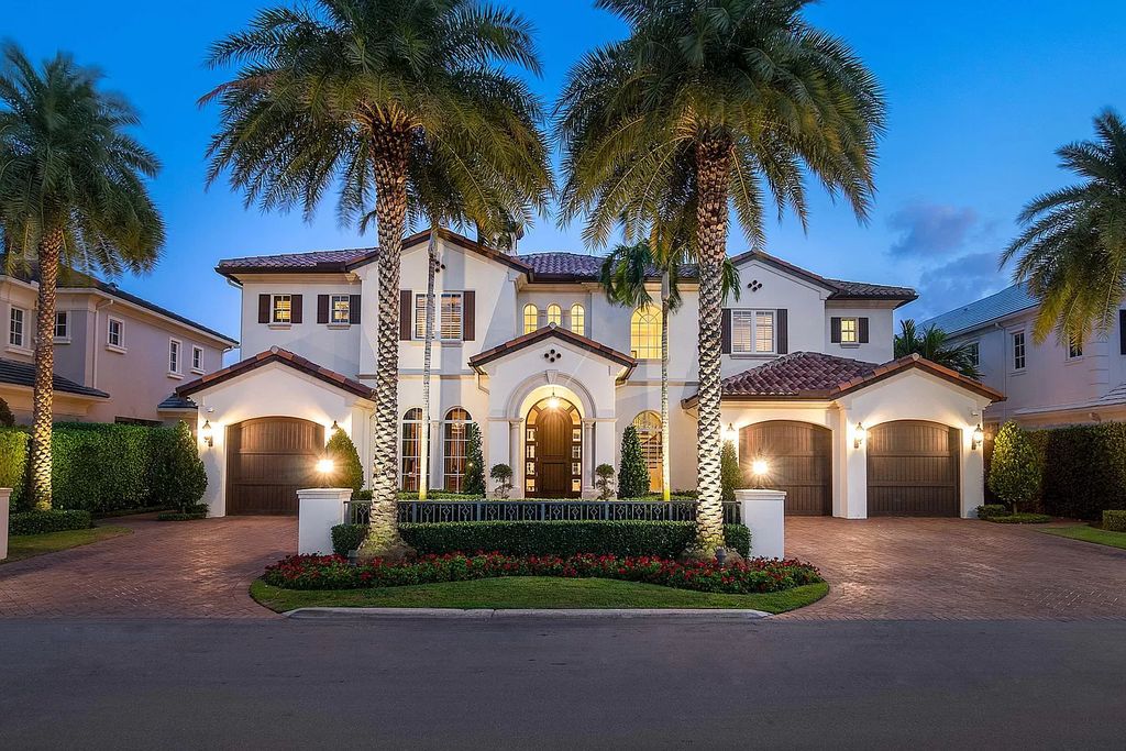 The Boca Raton Home is a luxurious estate with fine custom details and one of a kind finishes featuring the most serene waterfront views now available for sale. This home located at 230 S Maya Palm Dr, Boca Raton, Florida; offering 5 bedrooms and 8 bathrooms with over 7,000 square feet of living spaces.