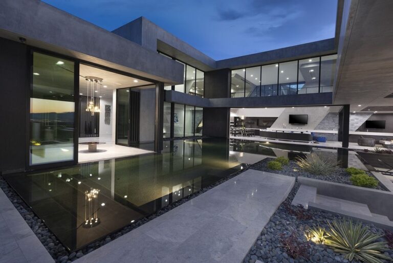 This $12,500,000 Henderson Modern Home with the Highest Levels in Finishes
