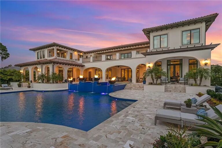 This $14,000,000 Mediterranean Villa in Tampa is Truly Exquisite Tropical Retreat