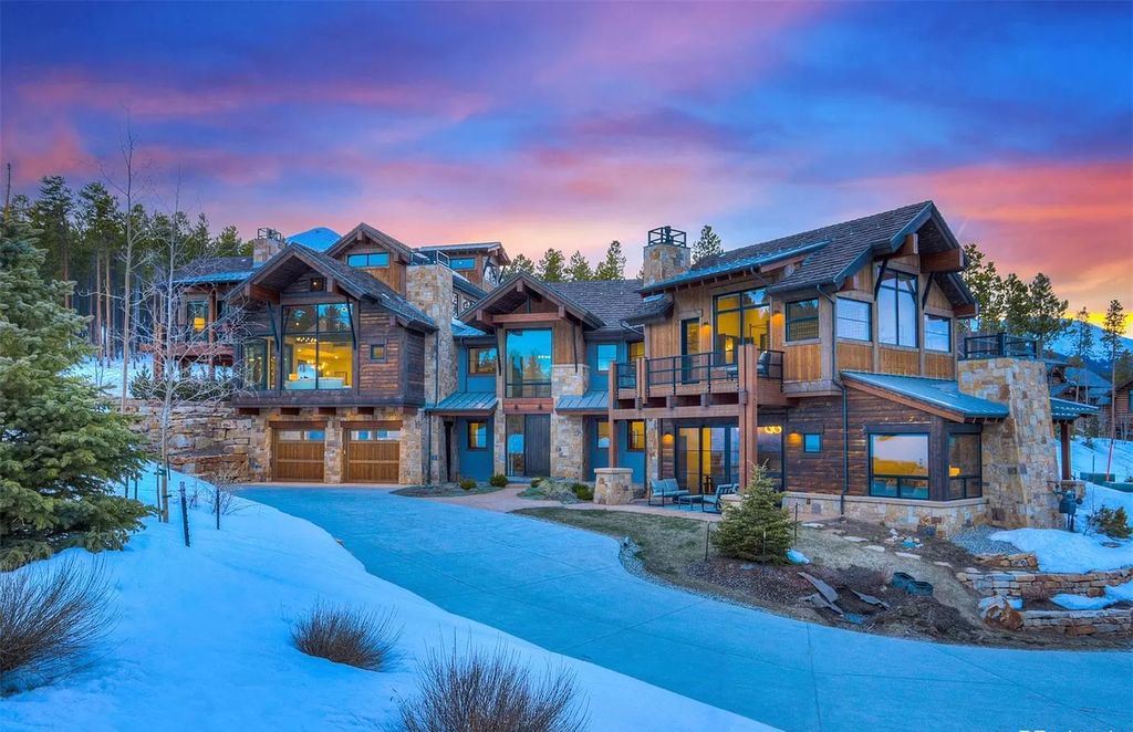 The Colorado Mountain Home is a true custom ski home with total privacy and heated back patio made for entertaining now available for sale. This home located at 460 Timber Trail Rd, Breckenridge, Colorado