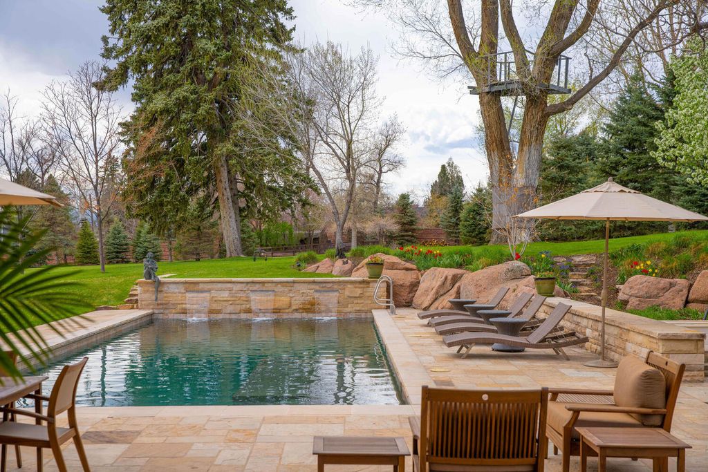 The Contemporary Home in Colorado is Denver’s finest residence sits on more than six acres walkable to Cherry Creek now available for sale. This home located at 9 Polo Club Ln, Denver, Colorado