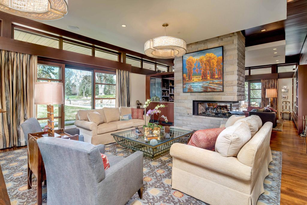 The Contemporary Home in Colorado is Denver’s finest residence sits on more than six acres walkable to Cherry Creek now available for sale. This home located at 9 Polo Club Ln, Denver, Colorado