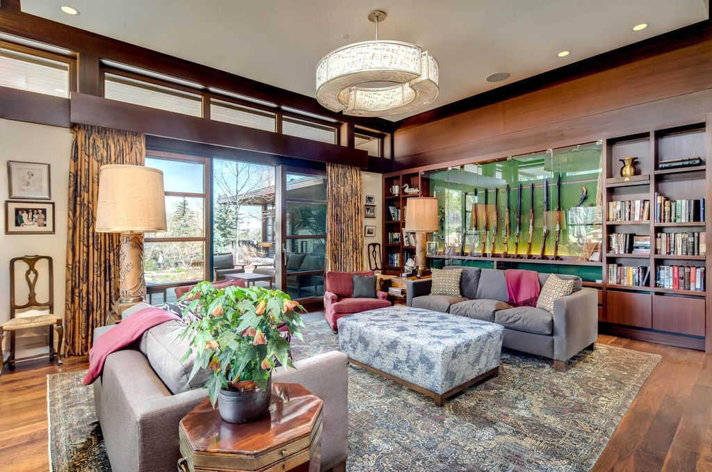 The Contemporary Home in Colorado is Denver’s finest residence sits on more than six acres walkable to Cherry Creek now available for sale. This home located at 9 Polo Club Ln, Denver, Colorado