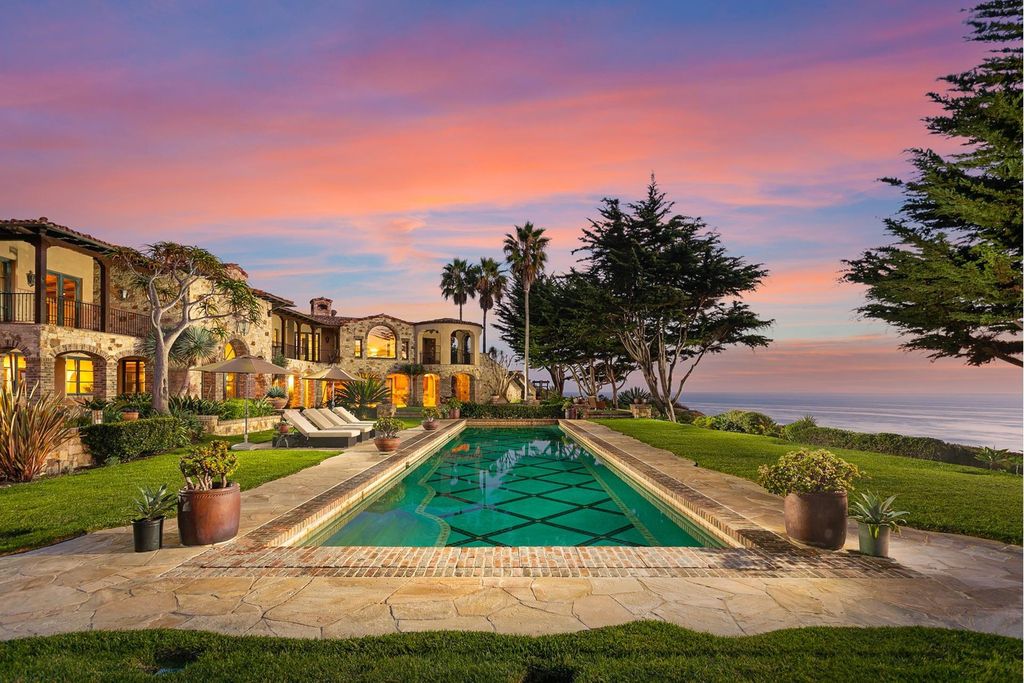 The San Clemente Oceanfront Villa sprawls across nearly three acres of coastal land, gifting scenic ocean views now available for sale. This home located at 4130 Calle Isabella, San Clemente, California