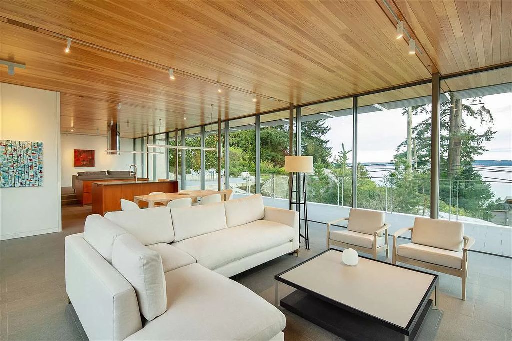 The Tranquility and Serene by the Sea Villa in West Vancouver is a unique luxury custom home now available for sale. This home located at 4055 Marine Dr, West Vancouver, BC V7V 1N7, Canada