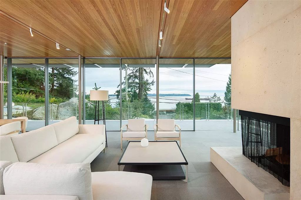 The Tranquility and Serene by the Sea Villa in West Vancouver is a unique luxury custom home now available for sale. This home located at 4055 Marine Dr, West Vancouver, BC V7V 1N7, Canada