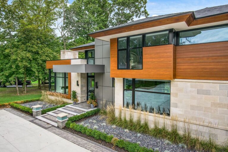 $2,599,900 Marvelous Contemporary Home in Michigan is One of A Kind